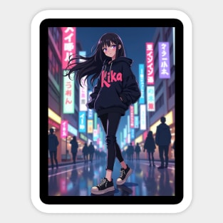 Dynamic Anime Vibes: A Journey of Color and Emotion Sticker